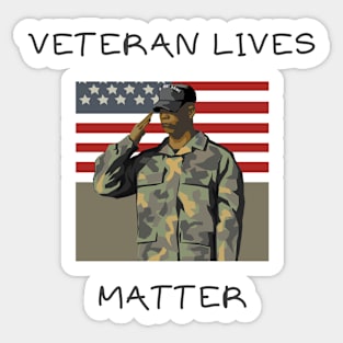 Veteran lives matter Sticker